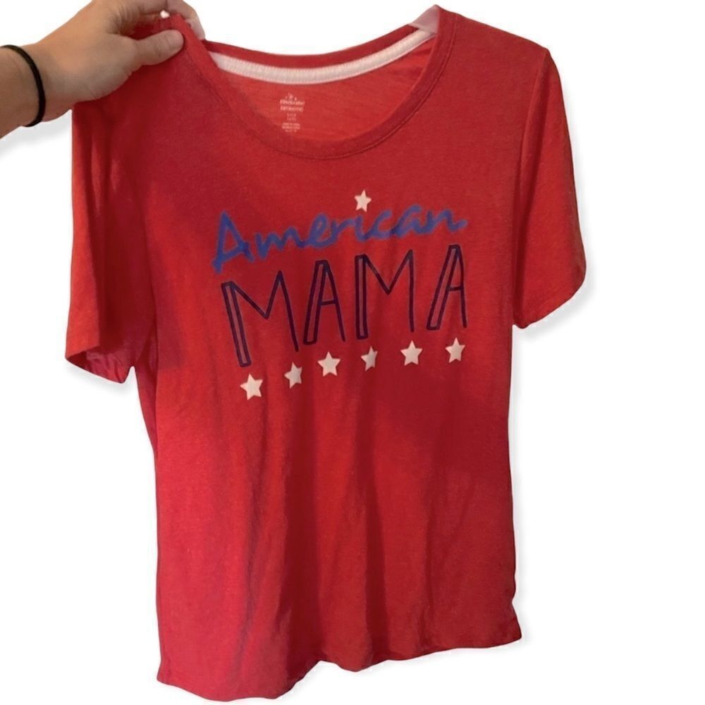American mama mom top shirt T-shirt small patriotic small s